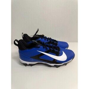.10005 Nike Men's Alpha Menace 4 Shark Football Cleats Blue/Black-US 12M